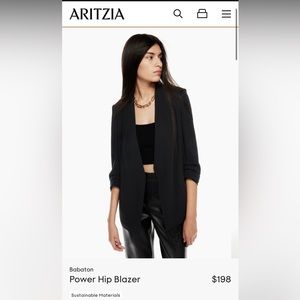NWT Aritzia Babaton Power Hip Blazer Size 8
